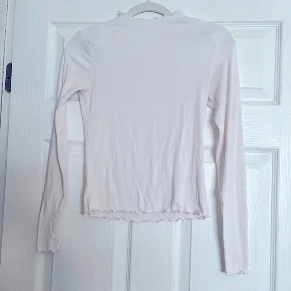 Women's Cream Long Sleeve Top - Picture 6 of 8